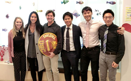  USC GRADUATE ORTHODONTIC RESIDENTS YEARLY VISIT TO OUR OFFICE